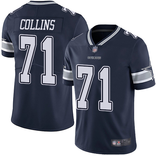 Men Dallas Cowboys Limited Navy Blue La el Collins Home #71 Vapor Untouchable NFL Jersey
